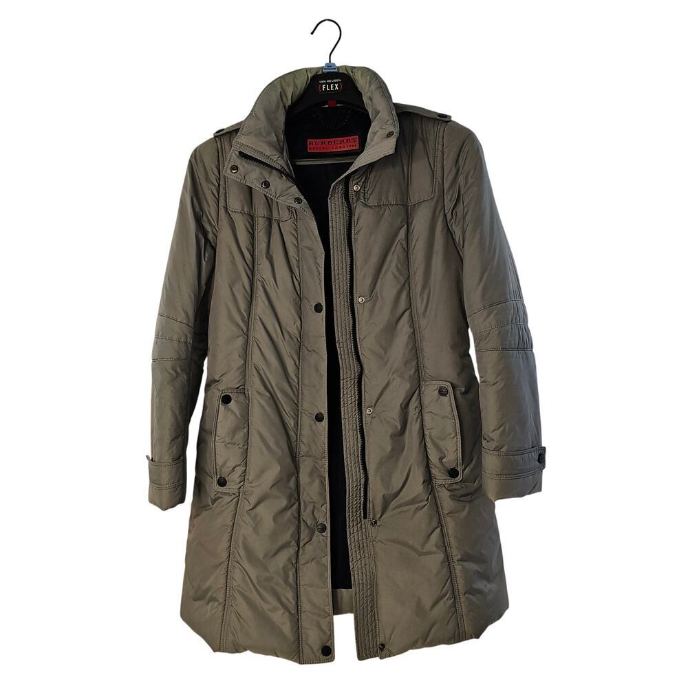 Burberry Vintage Nylon Parka Gray  Jacket  Size Large